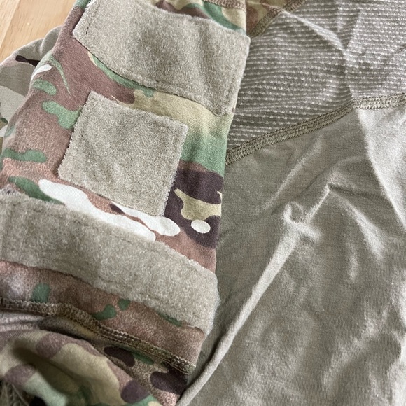 Large Army Combat Shirt Zipper Flame Resistant OCP Uniform ACS USG Camo FR Long - Picture 9 of 11